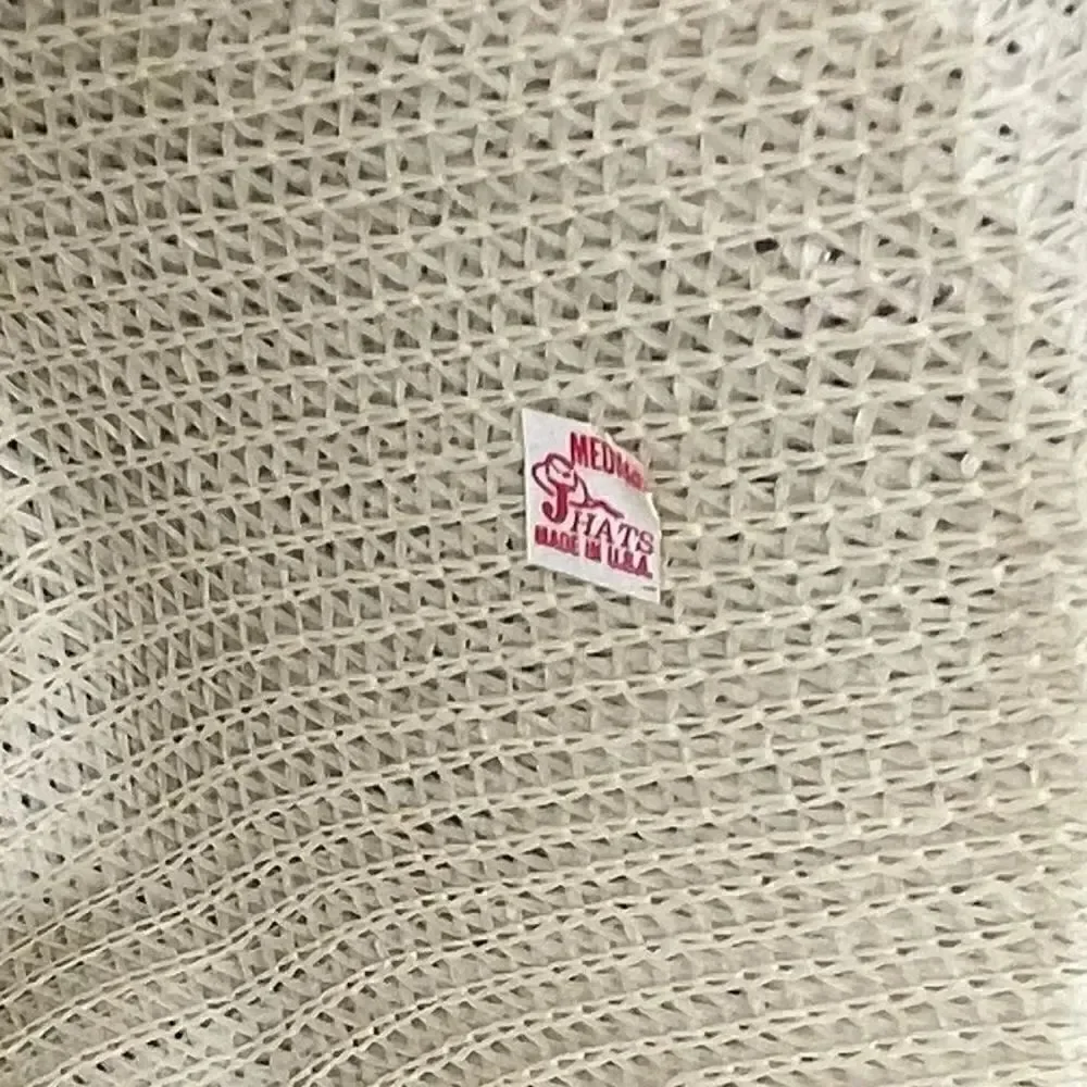 Straw Western hat with checkered red ribbon - Jacobson Hat Co.